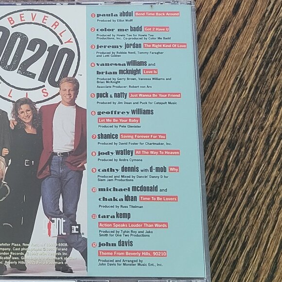 90210 The Soundtrack CD Beverly Hills 90210 Vintage 90s Poster - Picture 4 of 9